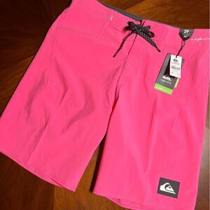 Quiksilver Highline Pink Swim Shorts 🌺 MID LENGTH NWT Size 29